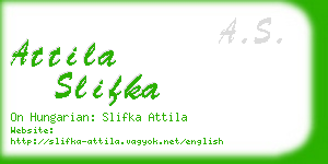attila slifka business card